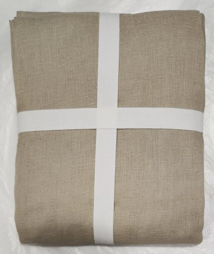 Pottery Barn Pole Top Belgian Flax Linen Sheer 1-Curtain 50" x 84" Flax - Image 2 of 2