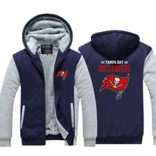 New Mens Hooded Fleece zip up Coat winter Jacket Warm Fans Hoodie Sweatshirt-B8