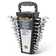 Tradespro 22 Piece SAE and Metric Wrench Set - 836574