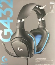 Logitech G432 DTS X 7.1 Surround Sound Wired PC Gaming Headset - READ DETAILS 