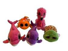 Ty Beanie Boos Lot of 5 Aquatic Animals Collection