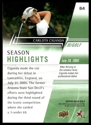 2024 Upper Deck #64 Carlota Ciganda - Picture 2 of 2