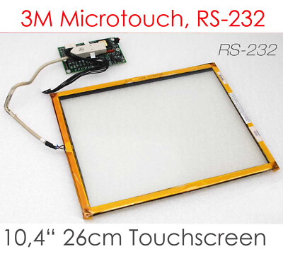 26cm 10'' 10,4'' TOUCHSCREEN GLAS 3M MICROTOUCH GLASSPLATE 5508510 5403001 D32