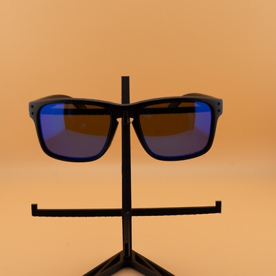 New Oakley Holbrook Polarized & Prizm Sunglasses Matte Black/Dark Blue