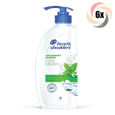 6x Bottles Head & Shoulders Cool Menthol Scent Anti-Dandruff Shampoo | 720ml