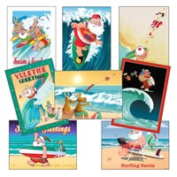 Surfing Christmas Card Variety Pack - 24 Cards & Envelopes on sale Surfing Christmas Card Variety Pack - 24 Cards & Envelopes on sale