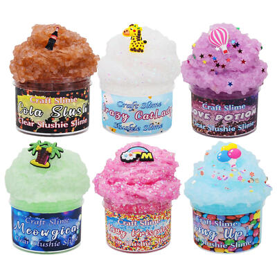 Crunchy Slime, nicht klebender klarer Kristall-Putty-Schleim für Kinder, Crunch
