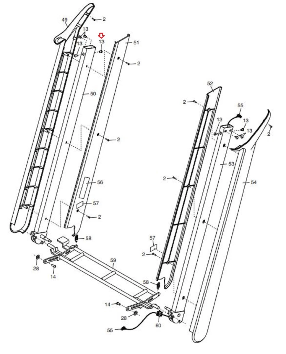 Proform Image Nordictrack Weider Treadmill Upright Screw M8 X 15mm