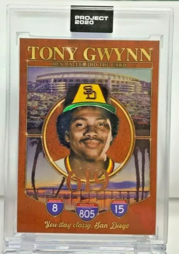 Topps PROJECT 2020 Card #209 - 1983 Tony Gwynn by Ben Baller - Print Run SP/7247