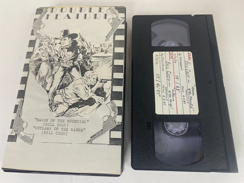 Bill Cody Double Feature VHS “Mason Of The Mounties” & “Outlaws Of The Range” - Image 2 of 4