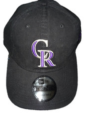 Colorado Rockies Basebal Cap Authentic  MLB 9Twenty Black, Adjustable - New