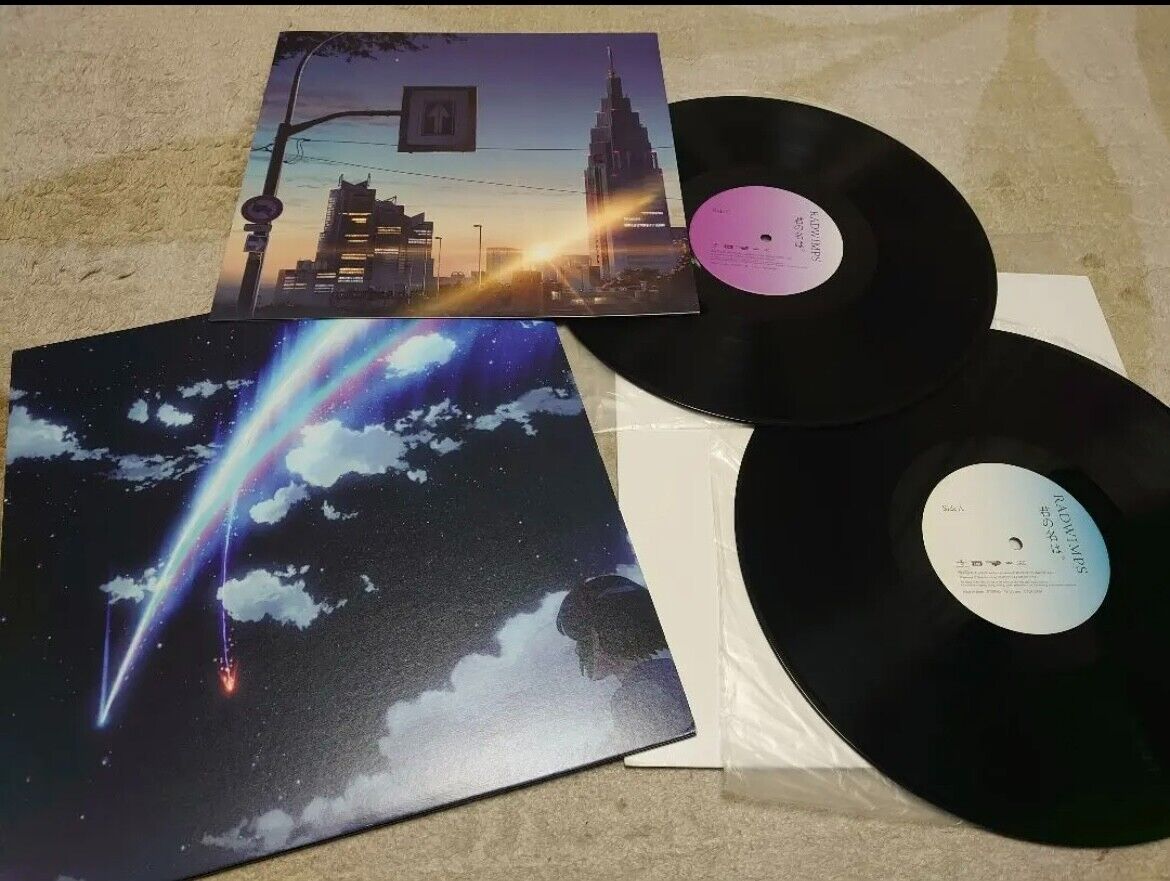 RADWIMPS Your Name (Kimi no Na Wa) Vinyl Clear Record 2 LP Limited