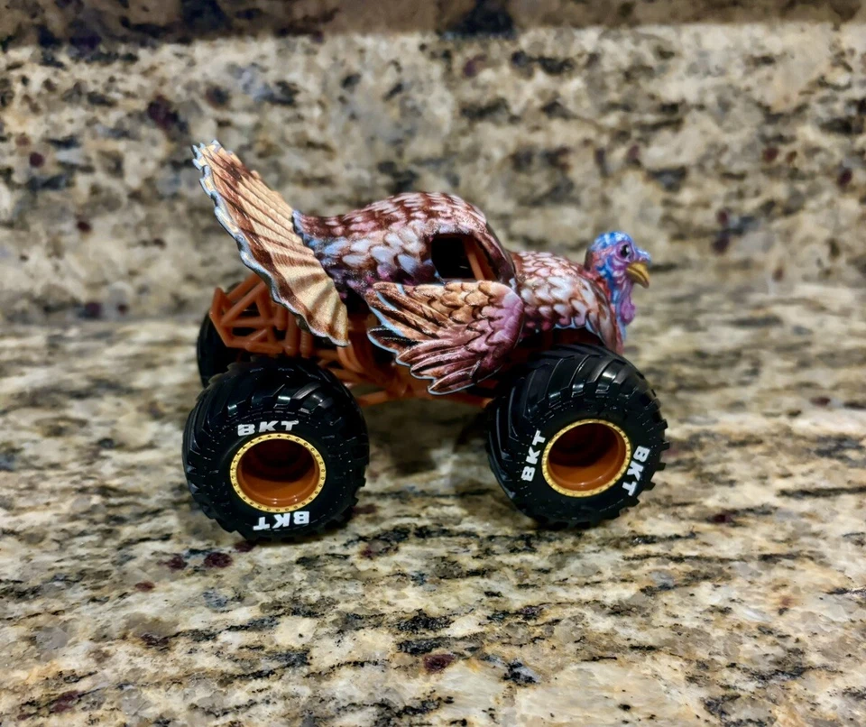 2024 Spin Master Monster Jam Happy Thanksgiving TURKEY Truck New 1:64 - Image 3 of 4