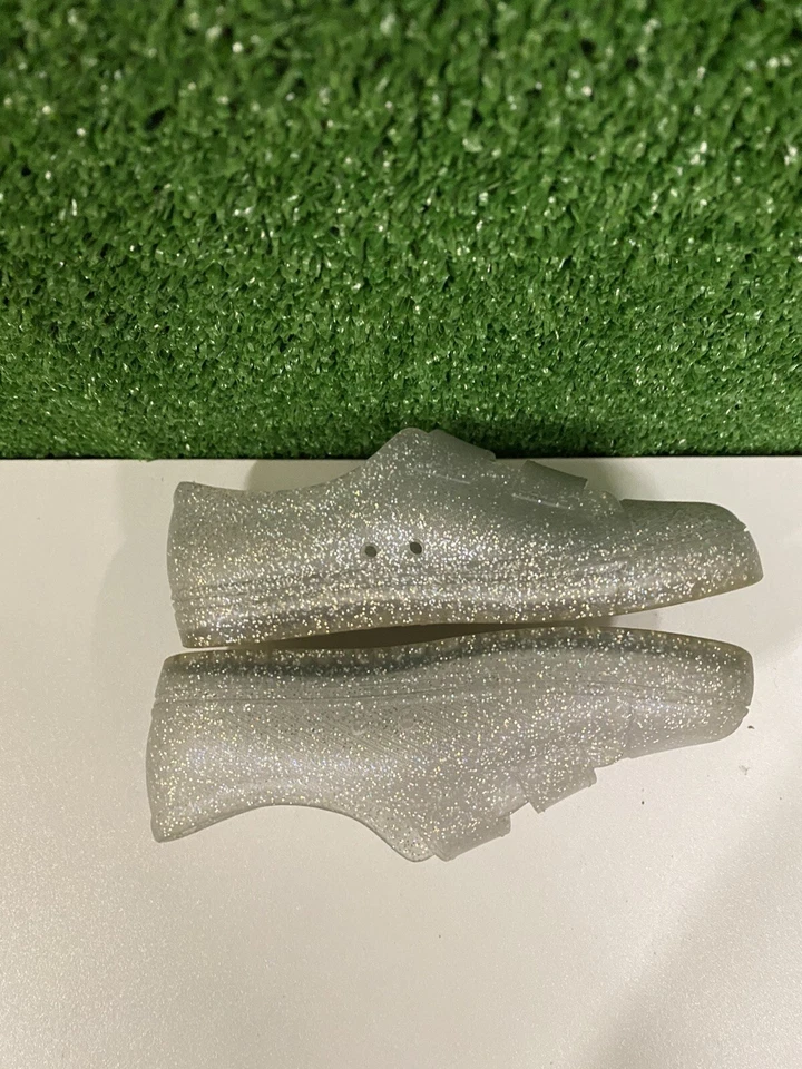 Pisos antiguos azul marino para niños pequeños Sprakle plata brillo talla 9 Foto 3 de 4