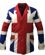 UNION JACK SUIT COTTON BLAZER COAT JACKET MAD...