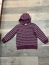 Gymboree Straight A Athlete burgundy and gray hooded zip front jacket 4T-5T