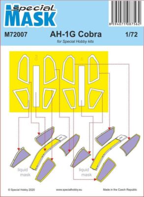1/72 Special Hobby AH-1G Cobra Mask Paint Mask