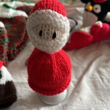hand knitted egg cosy