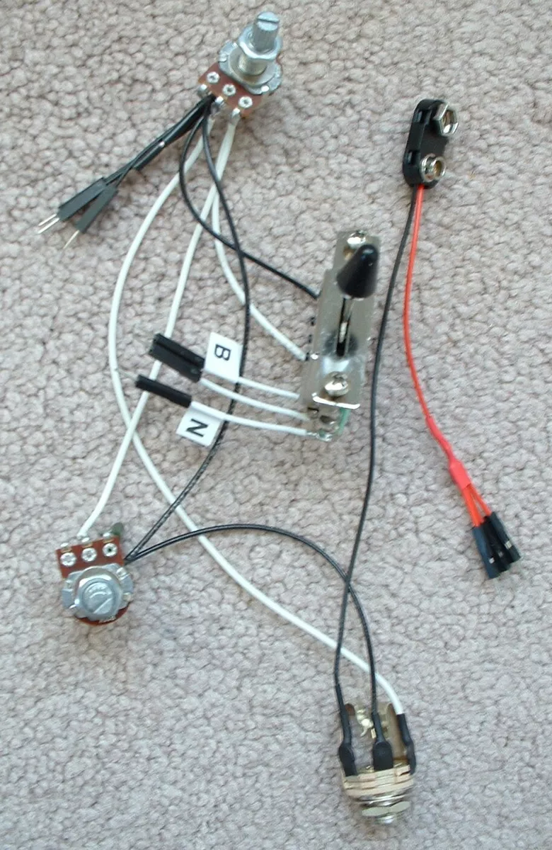 Emg pickup 2024 wiring kit