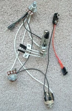 Solderless EZ-INSTALL Wiring KIT for 3 ACTIVE EMG Pickup 1V 1T 5Way White Guitar