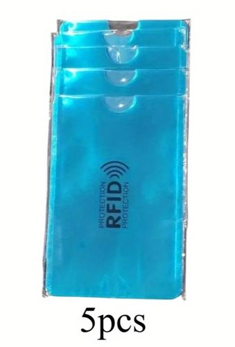 5x RFID Blocking Card Sleeve Protection Protector Blocks Signal Keeps Cards Safe - Picture 51 of 79