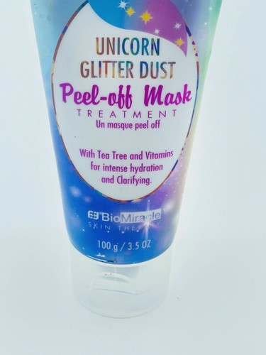 1x Bio Miracle Unicorn Glitter Dust Peel Off Masque Treatment Tea Tree 3.5 oz - Picture 2 of 3