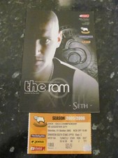 Derby County V Leicester City 1st October 2005 programme & ticket Good condition