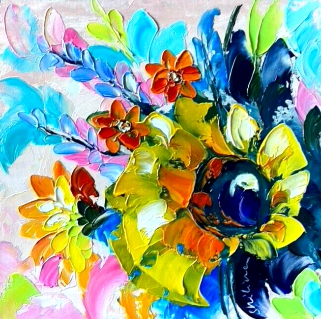 Daisy Paintings Abstract