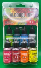 Ranger Alcohol Inks ASSORTED COLORS 8 Pack Dye Based TAK76148