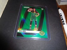Nika Muhl 2024 WNBA Prizm Rookie VARIATION GREEN SP! RARE! ERROR MISCUT BOTTOM!