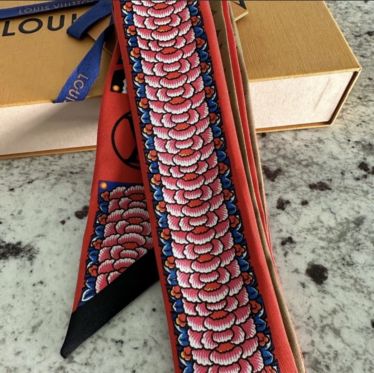 Louis Vuitton Bandeau BB Kabuki Scarf Monogram Daruma Kansai