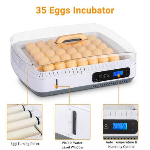 35Eggs Automatic Egg Incubator Digital Temperature Humidity Control Turn Water - Picture 7 of 12