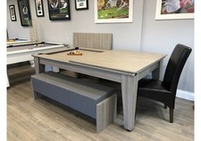 New 7ft Driftwood Cheltenham Diner Slate Pool Dining Table | *HomePoolTables*