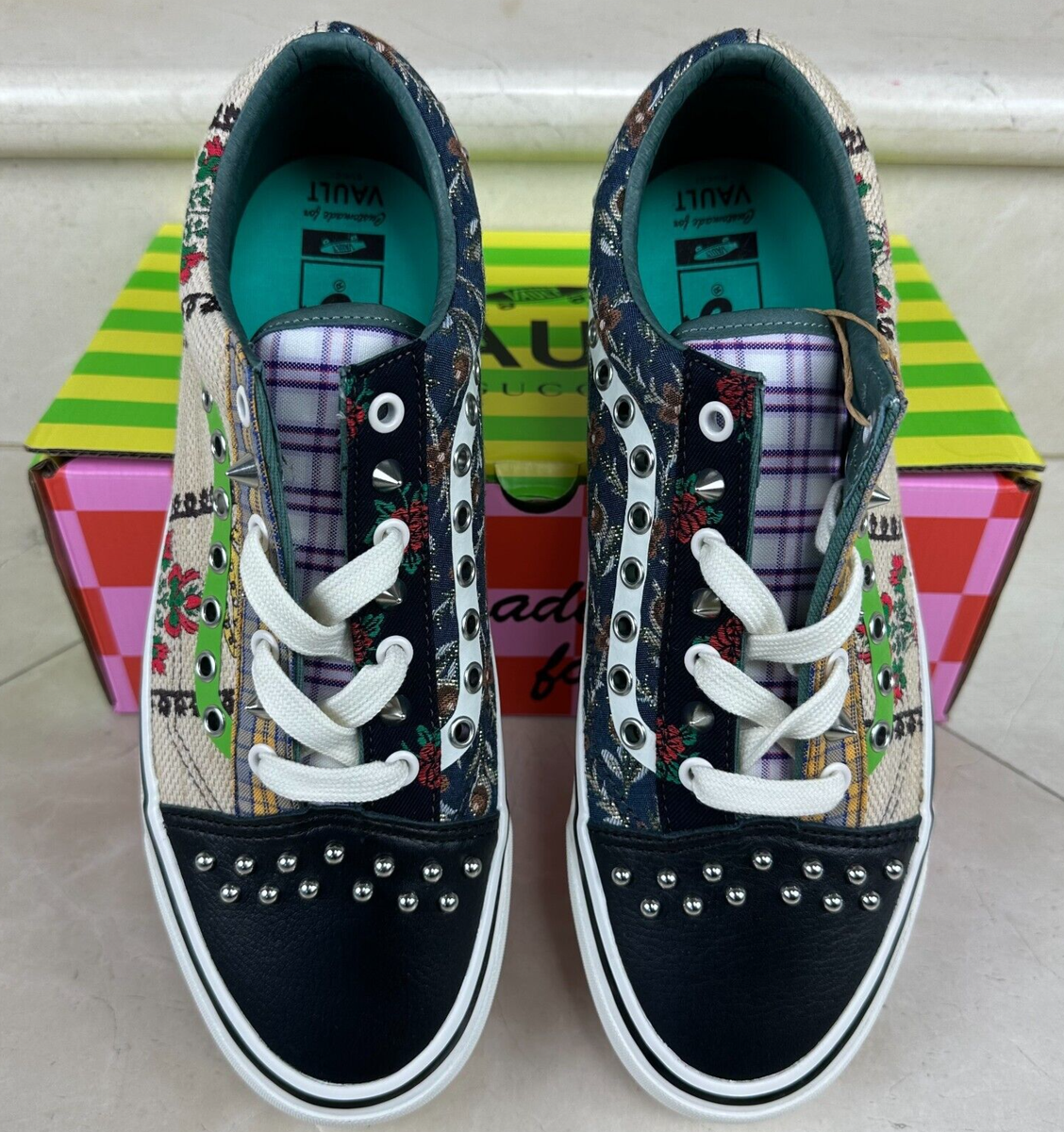 Mens Size 10.5 / Womens 12 - Vans X Gucci - Stud Pattern Mens Size 10.5 / Womens 12 - Vans X Gucci - Stud Pattern