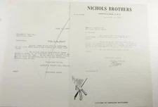 1929 Lamson Goodnow Nichols Brothers Greenfield Cutlers Butchers Ephemera P967B