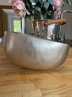 Tom Dixon London große quadratische "BASH" Schale Silber auf Messing UVP 300£