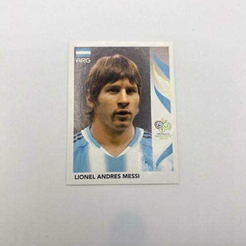 Lionel Andres Messi #185 2006 Panini World Cup Germany Sticker card