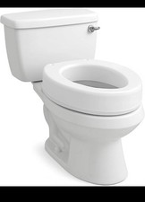 Carex Toilet Seat Riser Elongated Raised Toilet Seat Adds 3.5 inches to Toilet