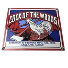 Vintage Cock of The Woods Sign - Axe Service Station Knife Store Gas Pump Sign