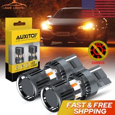 AUXITO 7440 Amber Canbus LED Light Bulbs Front/ Turn Rear Signal No Hyper Flash