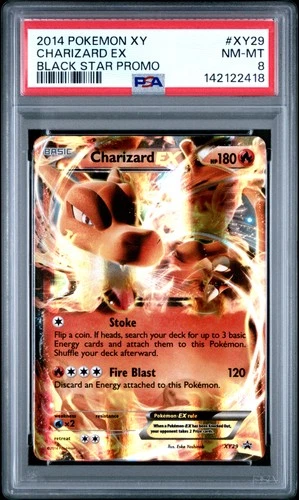 2014 POKEMON XY BLACK STAR PROMO #XY29 CHARIZARD EX PSA 8