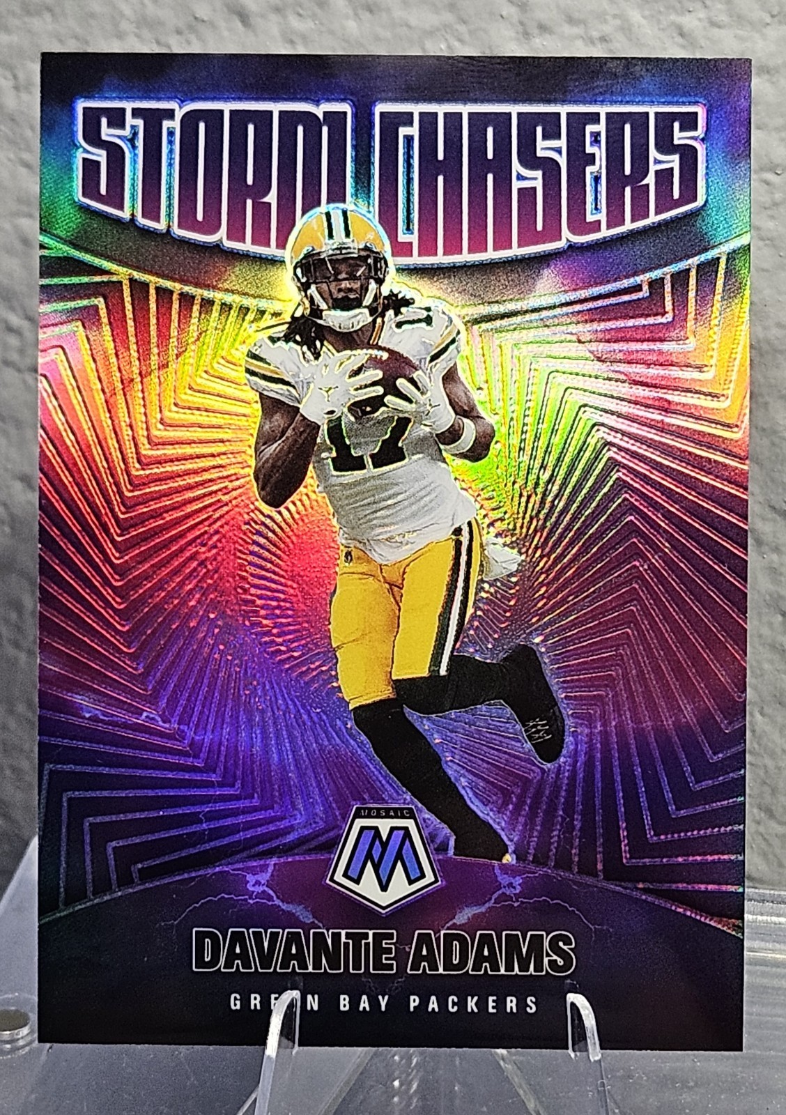 2021 Panini Mosaic Davante Adams Storm Chasers #SC-11 Packers Case Hit SSP