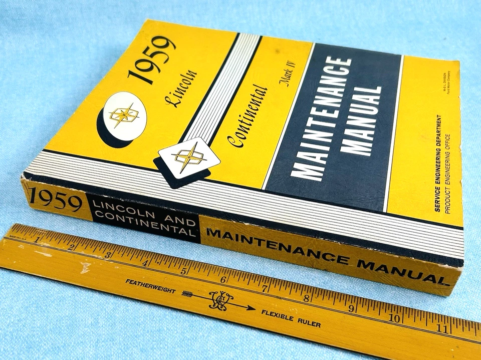 Lincoln Continental Mark IV Maintenance Manual 1959 Ford ~ Service Repair - Image 2 of 4