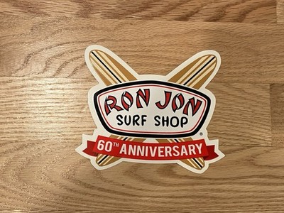 Ron Jon Surf Shop Sticker 60th Anniversary 5''