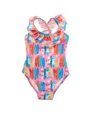Flap Happy One Piece Pink Beach Boards Swimsuit