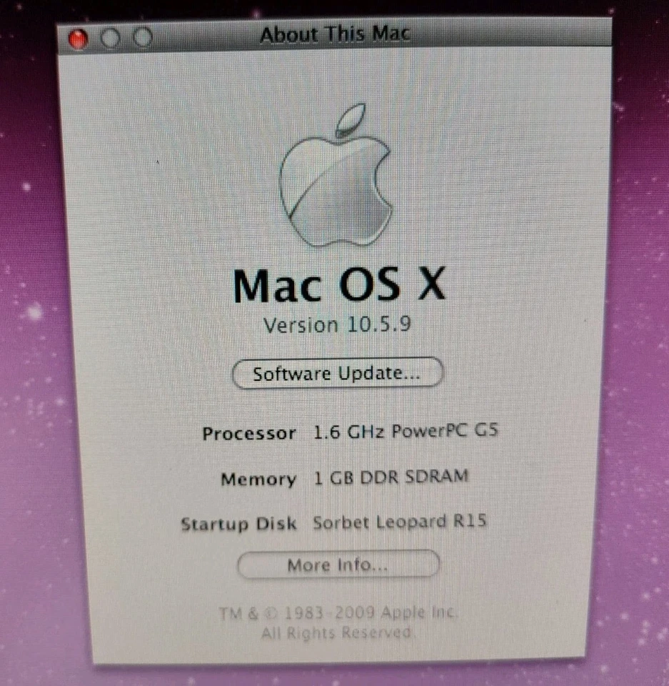 BEAUTIFUL 2005 POWERMAC (iMac) 8,1 17” 1.6GHz G5 1GB RAM 80GB SATA HDD TESTED - Image 2 of 4