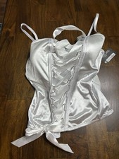 Spirit Halloween White Corset Size XL NWT Adjustable Costume
