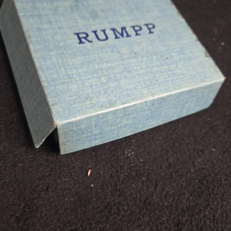 Cartera Rumpp Años 40-50 Cuero Blanco Estilo Clásico Para Mujer Tono Dorado con Caja De Colección Foto 3 de 4