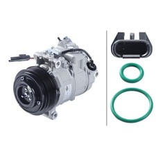Klimakompressor 12 V Ø 110 mm HELLA IAM-Expertise passend für u.a. BMW 1er
