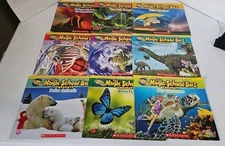 Lot of 9 Magic School Bus Books by Scholastic Human Body Wild Weather Earth
